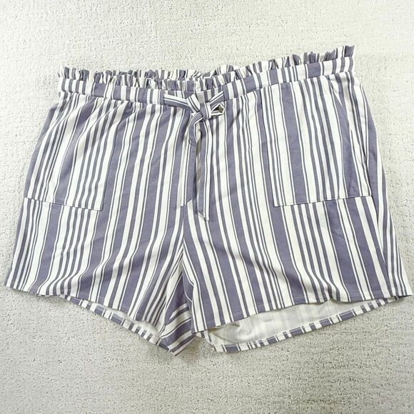 Torrid Super Soft Rib Lounge Striped Shorts - Women’s US 3X / 22-24 / Torrid 3 - - Picture 1 of 10